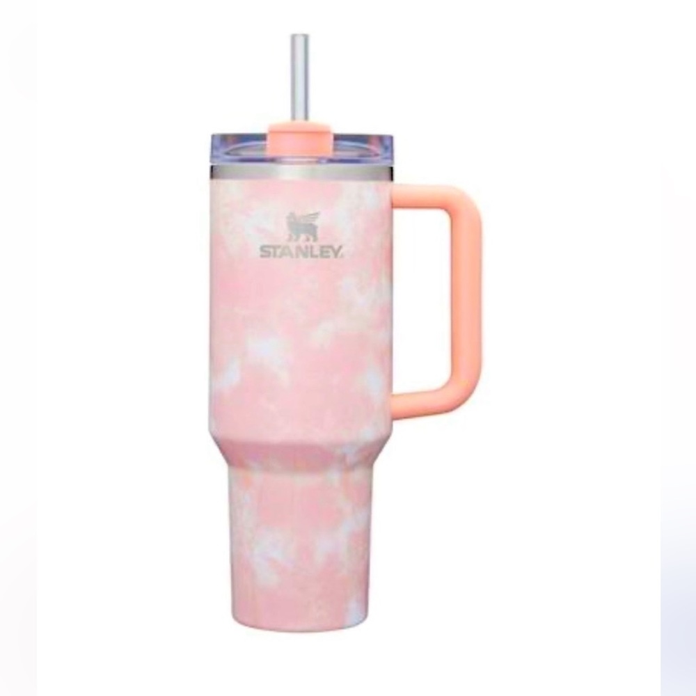 Stanley 40oz Stainless Steel H2.0 FlowState Quencher Tumbler - Peach Tie Dye